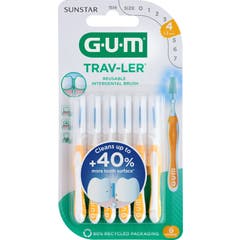Mordomo GUM® Escova interdental de viagem 1514 6pcs