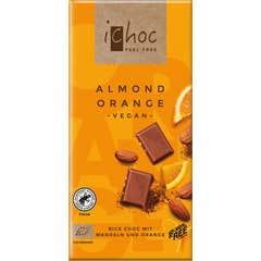 iChoc Chocolate Vegan Orange Amêndoa Laranja Bio 80g