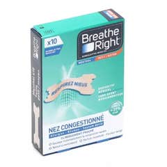Breathe Right Bandas Nasais Mentoladas 10unidades