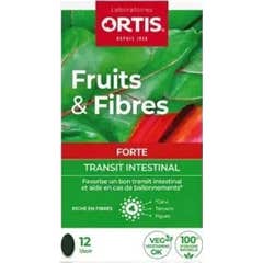 Ortis Fruit & Fiber Forte Trânsito Intestinal Acção Rápida 12 Comp