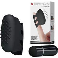 Flirtation Pretty Love Flirtation Thimble vibrador Steward preto 1pc