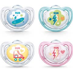 NUK Chupeta Freestyle T2 silicone 2uds