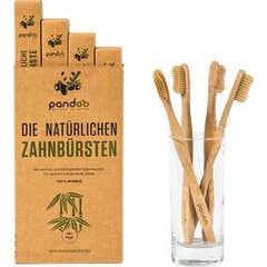 Go Pandoo Escovas de Dente de Bambu 4und