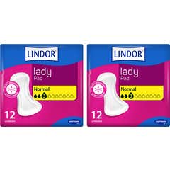 Lindor Lady Compresas 3 gotas Pack 24uds