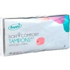 Beppy Soft Comfort Tampões Lubrificados sem Tiras 4 peças