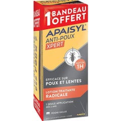 Apaisyl Xpert Lot Tratamento para piolhos lentos 200Ml+Banda