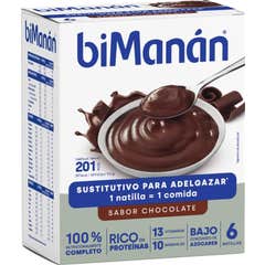 biManán Natillas Sustitutivas Sabor Chocolate 6uds biManán Natillas Sustitutivas Sabor Chocolate 6uds