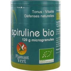 Microgrânulos de Spirulina Flamingo Verde 120g