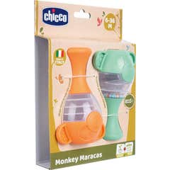 Chicco Eco+ Maracas Macaquinhos 6-36M 2 Unidades