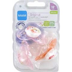 Mam Succette Original 18+ Meses Silicone Girl 3uts