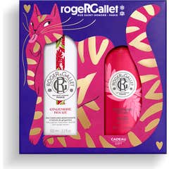 Roger & Gallet Caixa Água Perfumada Bem-Estar Gengibre Vermelho 100ml + Leite Corporal