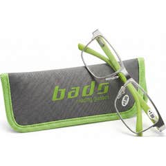 Óculos de leitura de vidro Silver-Green +2.0 1pc