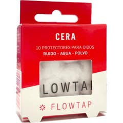 Flowtap Protetores Auriculares Cera 10 Unidades