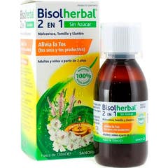 Bisoherbal 2 em 1 133Ml xarope sem açúcar