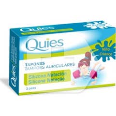 Quies plug criança de silicone odo natação 6uds