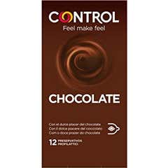 Preservativos de controlo Chocolate 12 pcs