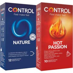 Control Pack Nature Preservativo 12 + Hot Passion 10 Unidades