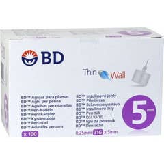 Bd Thin Wall 5mm Agulha 100 Unidades