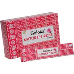 Incenso Rosa da Natureza Goloka 12x15g