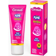 Carmed Fini Beijos Gel Dental com Flúor Morango e Nata 70g