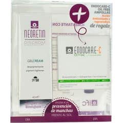 Neoretin Pack Discrom Gel-creme FPS50+ 40ml + Ampolas de Óleo Endocare-C 7x1ml