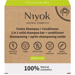 Niyok Champô + Condicionador Sólido Green Touch 80 g