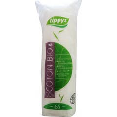 Tippys Disco Make-up Remover Algodon Bio 65uds