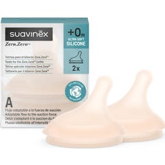 Suavinex Zero Zero Tetina Lactação Anti-Cólica 0+ S U 2 Unidades
