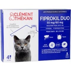 Fiprokil Duo Chat |4 Pipetas 0 5Ml