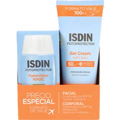 Isdin Kit Fusion Water Magic Spf50+ 50ml + Gel Creme Spf50 100ml