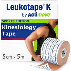 Leukotape K Bandage Neuro Técnica Muscular Vnm beige 5 Cm X 5 C