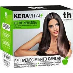 Kit de alisamento de cabelo keravital + pacote de manutenção