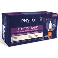 Phyto Phytocyane Tratamiento Anticaida Mujer Progres 12 Ampollas