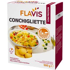 Flavis Conchigliette Pasta Baja en Proteínas 500g