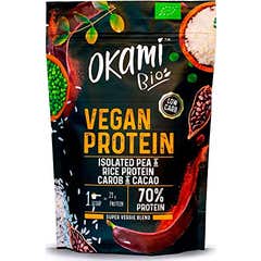 Okami Bio Pea Protein Protein Pea Protein Rice Cocoa & Carob 500g