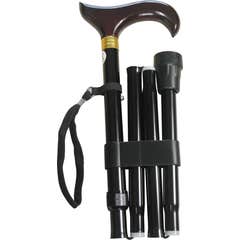 Identifica o Cane Dobrável de Alumínio Preto 1ut