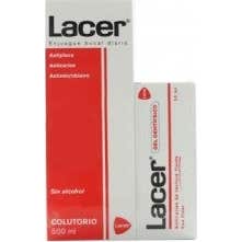 Lacer enxaguante bucal 500ml + Lacer gel creme dental 35ml