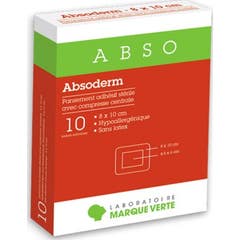 Bandejas Absoderm marca verde Adh St 8X10Cm 10