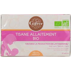 Gifrer Tisana Lactância Pêssego e Damasco Bio 20 Sachês