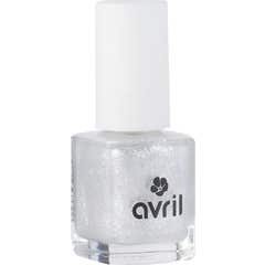 Avril Top Coat Glitter Prateado 7 ml