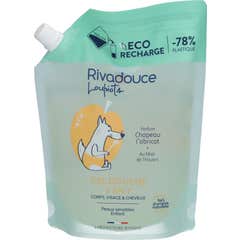 Rivadouce Loupiots Gel de Banho Chapeau l'Abricot Recarga 750 ml