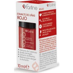 Farline Verniz de Unhas Vermelho 10 ml
