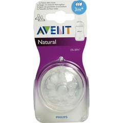 Avent Natural Nipple Fluxo Médio 3 Meses 2 peças