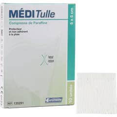 Euromedis MÉDI Tulle Curativos de Parafina 5x5 cm 10 unid.