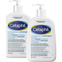 Cetaphil Espuma de Limpeza Hidratante 2x473 ml