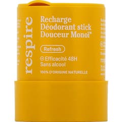 Respire Recarga Desodorizante Stick Suave Monoï Bio 50 g