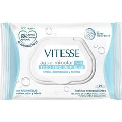Vitesse Toalhetes Micelares Desmaquilhantes 25 Unidades
