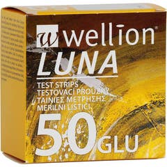 Wellion Luna Glucose Tiras Reagentes 50 Unidades