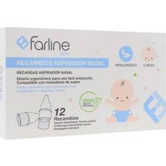 Farline Peças de Substituição Aspirador Nasal 12 Unidades