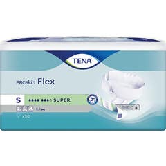 Tena Proskin Flex Fraldas com Cinto Super S 30 Unidades